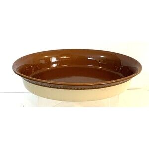 Paula Deen 4 Qt Stoneware C023 Casserole Baking Dish Braid Oval 15"L x 2.5" Deep
